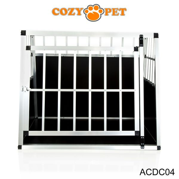 Aluminium Car Dog Cage by Cozy Pet Travel Puppy Crate Pet Carrier Transport ACDC04 - RET - Customer Return 45% Discount