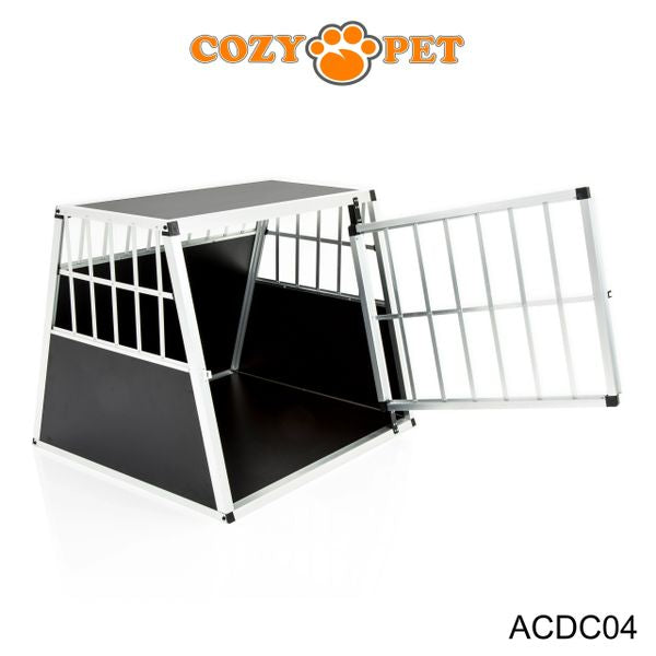 Aluminium Car Dog Cage by Cozy Pet Travel Puppy Crate Pet Carrier Transport ACDC04 - RET - Customer Return 45% Discount