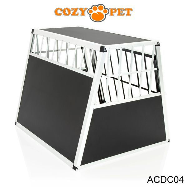 Aluminium Car Dog Cage by Cozy Pet Travel Puppy Crate Pet Carrier Transport ACDC04 - RET - Customer Return 45% Discount