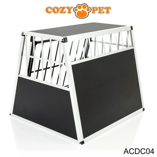 Aluminium Car Dog Cage by Cozy Pet Travel Puppy Crate Pet Carrier Transport ACDC04 - RET - Customer Return 45% Discount