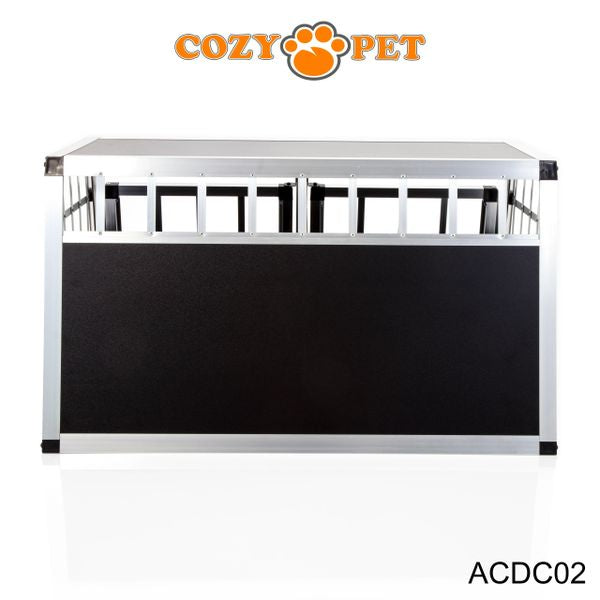 Aluminium Car Dog Cage by Cozy Pet Travel Puppy Crate Pet Carrier Transport ACDC02 - RET - Customer Return 45% Discount.