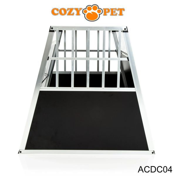 Aluminium Car Dog Cage by Cozy Pet Travel Puppy Crate Pet Carrier Transport ACDC04 - RET - Customer Return 45% Discount