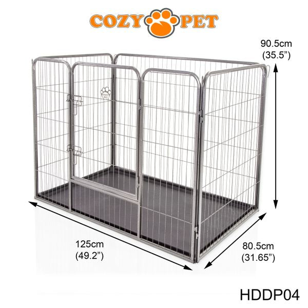 Heavy Duty Playpen with ABS Tray 90cm Tall by Cozy Pet Model HDDP04