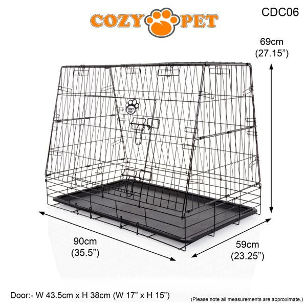 Car Dog Cage 36" by Cozy Pet Travel Puppy Crate Pet Carrier Transport NEW Model CDC06