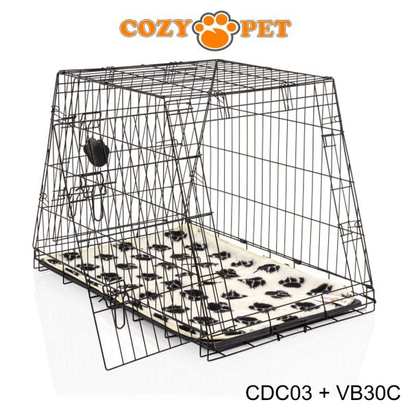 Car Dog Cage 36" by Cozy Pet with Vet Bed Travel Puppy Crate Pet Carrier Transport CDC03 + VB36C