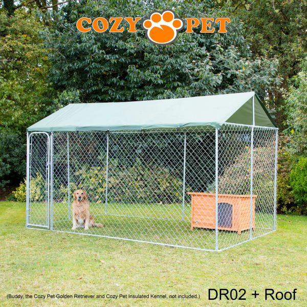 Dog Run by Cozy Pet with Roof 13ft x 7ft Model DR02 + Roof