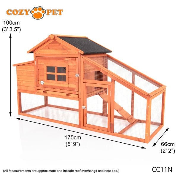 Chicken Coop Poultry Run by Cozy Pet Rabbit Hutch Model CC11N