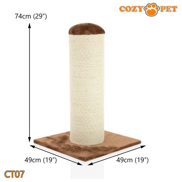 Cat Scratcher by Cozy Pet Deluxe Jumbo Scratching Post Cat Tree - CT07-Choc