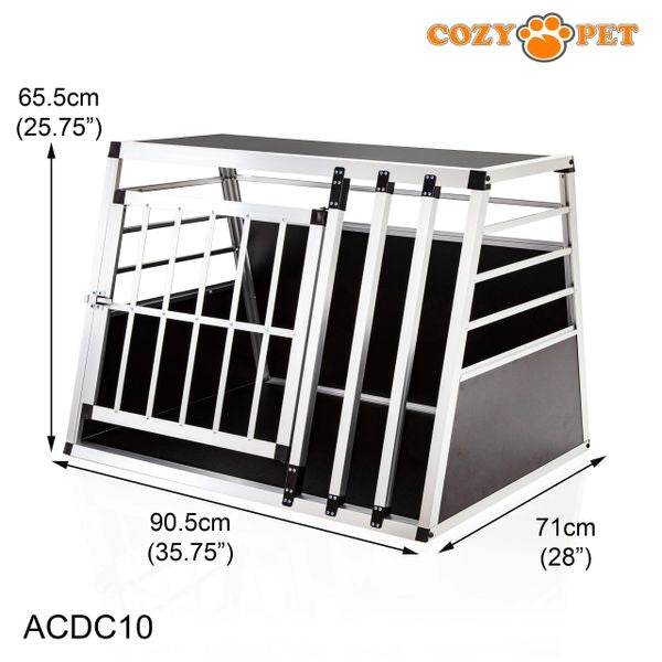 Aluminium Car Dog Cage by Cozy Pet Travel Puppy Crate Pet Carrier Transport NEW ACDC10