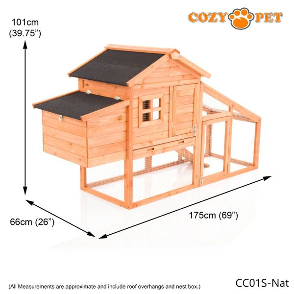 Chicken Coop Poultry House by Cozy Pet Rabbit Hutch Model CC01S-N