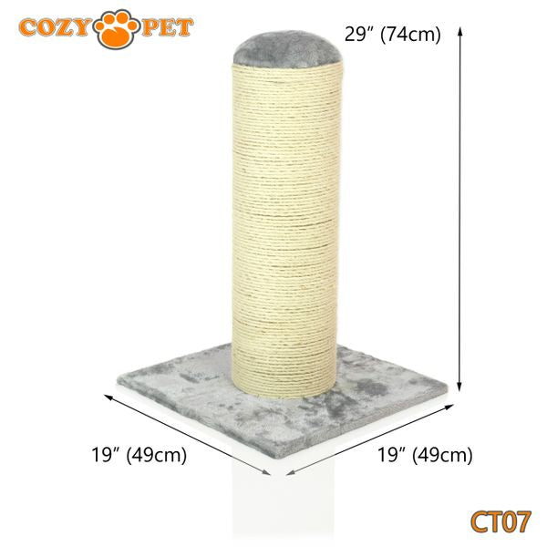 Cat Scratcher by Cozy Pet Deluxe Jumbo Scratching Post Cat Tree - CT07-Grey