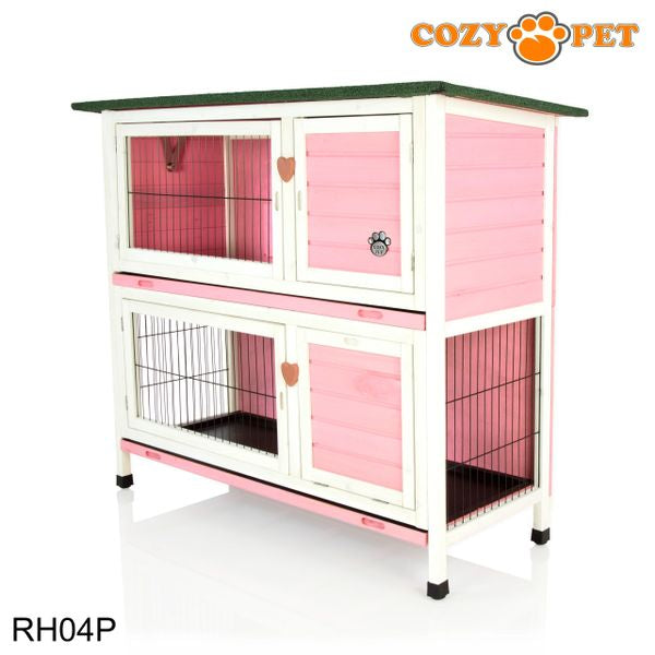 Rabbit Hutch 4ft by Cozy Pet - Pink - RH04P