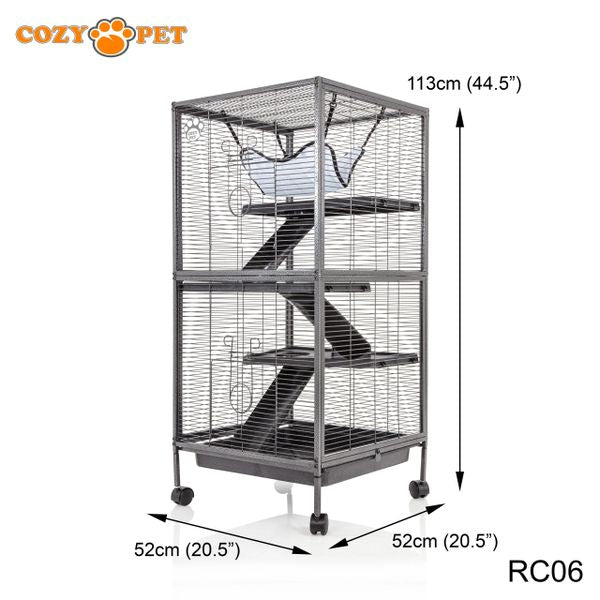 Rodent Cage by Cozy Pet 11mm Narrow Bar Spacing for Rat, Chinchilla, Degu, Ferret Model RC06