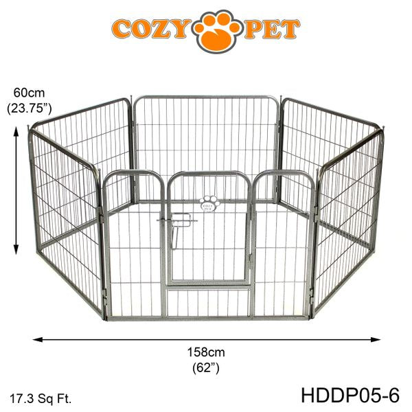 Heavy Duty Playpen 6-Sided 60cm Tall by Cozy Pet Model HDDP05-6