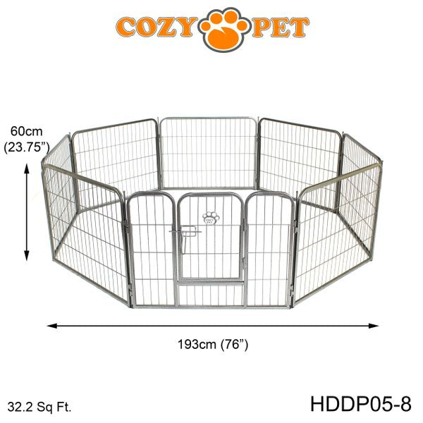 Heavy Duty Playpen 8-Sided 60cm Tall by Cozy Pet Model HDDP05-8