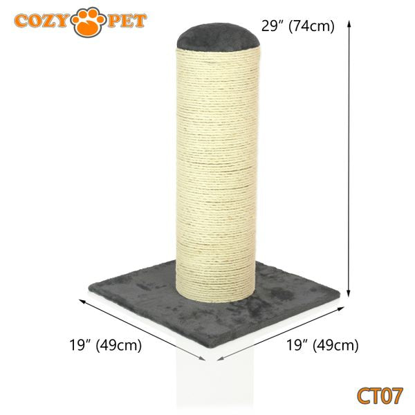 Cat Scratcher by Cozy Pet Deluxe Cat Tree in Grey - CT07-Dark Grey