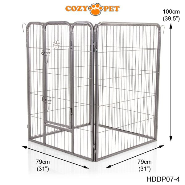 Heavy Duty Playpen 4-Sided 1m Tall by Cozy Pet Model HDDP07-4