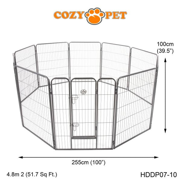 Heavy Duty Playpen 10-Sided 1m Tall by Cozy Pet Model HDDP07-10