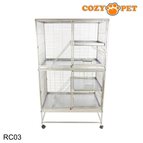 Rodent Cage for Rat, Chinchilla, Degu, Ferret Large Size by Cozy Pet Model RC03