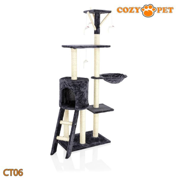 Cat Tree by Cozy Pet Deluxe Multi Level Cat Tree - CT06-Dark Grey