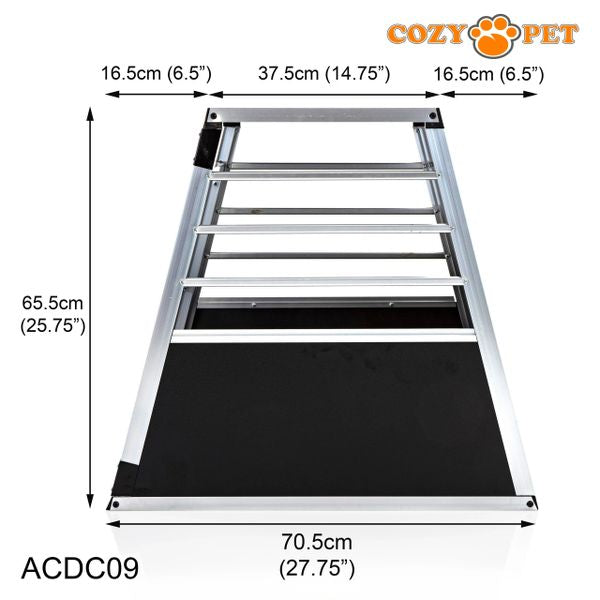 Aluminium Car Dog Cage by Cozy Pet Travel Puppy Crate Pet Carrier Transport ACDC09 - RET - Customer Return 45% Discount.