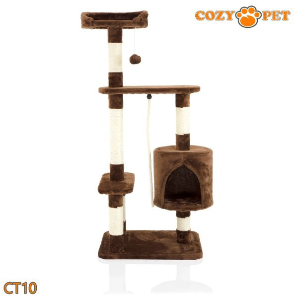 Cat Tree by Cozy Pet Deluxe Multi Level Cat Tree in Chocolate - CT10-Choc