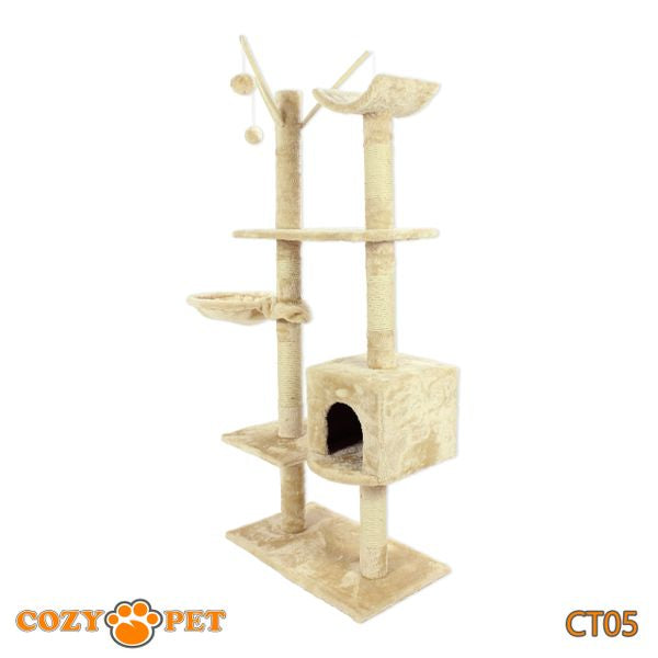 Cat Tree by Cozy Pet Deluxe Multi Level Cat Tree - CT05-Beige