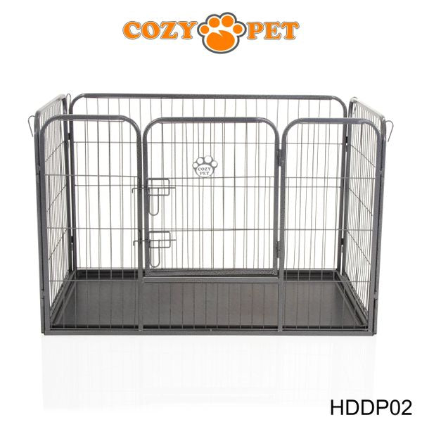 Heavy Duty Playpen with ABS Tray 70cm Tall by Cozy Pet Model HDDP02