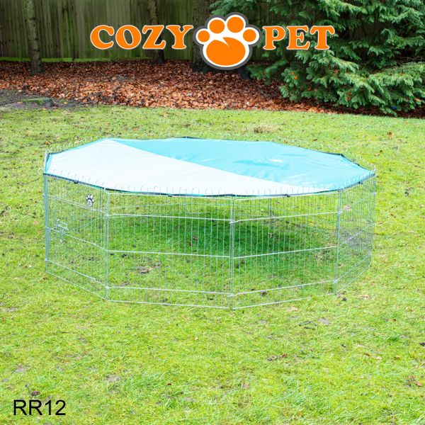 Rabbit Run 10 Panel Playpen with Sunshade by Cozy Pet Model RR12 - Customer Return 35% Discount.