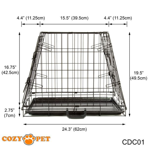 Car Dog Cage by Cozy Pet Travel Puppy Crate Pet Carrier Transport CDC01