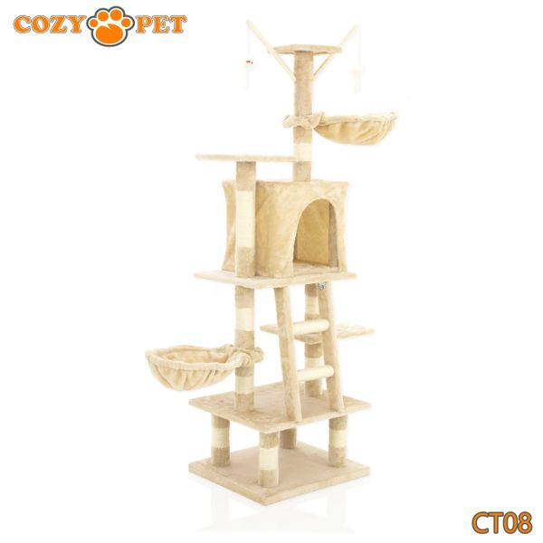 Cat Tree by Cozy Pet Deluxe Multi Level Cat Tree Model CT08-Beige