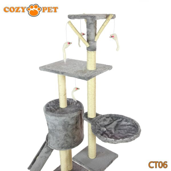 Cat Tree by Cozy Pet Deluxe Multi Level Cat Tree - CT06-Light Grey