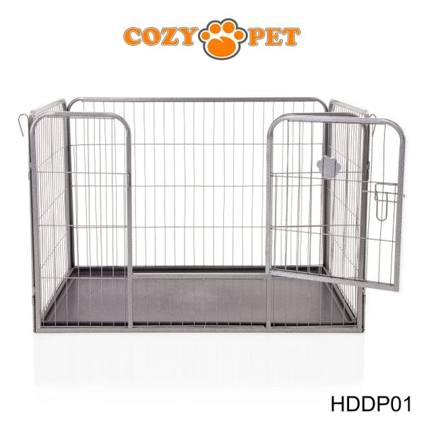 Heavy Duty Playpen with ABS Tray 61cm Tall by Cozy Pet Model HDDP01