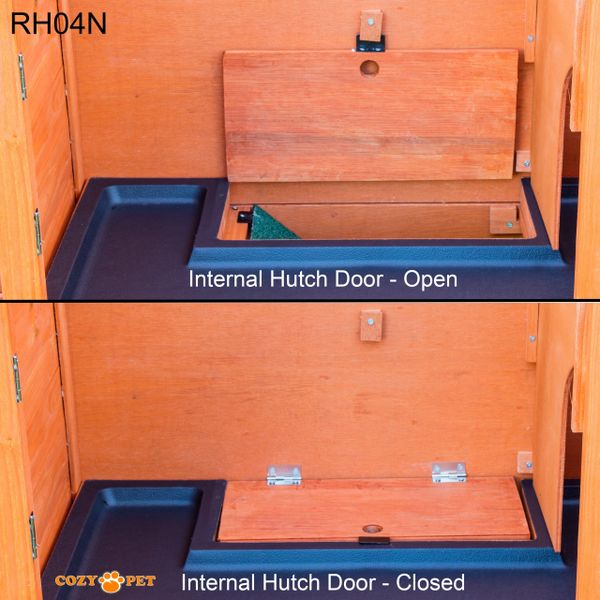 Rabbit Hutch 4ft by Cozy Pet - Natural - RH04N