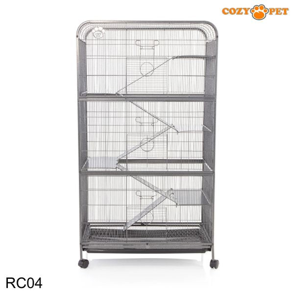 Rodent Cage for Rat, Chinchilla, Degu, Ferret by Cozy Pet 9mm Narrow Bar Spacing Model RC04