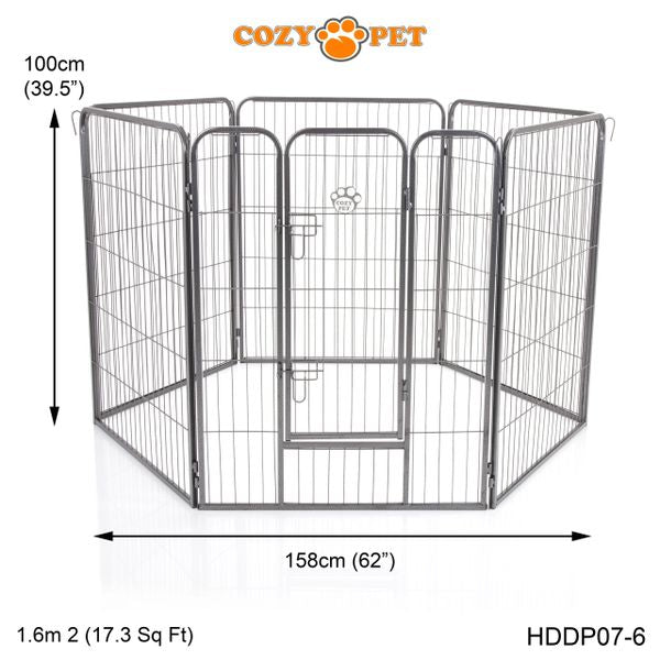 Heavy Duty Playpen 6-Sided 1m Tall by Cozy Pet Model HDDP07-6