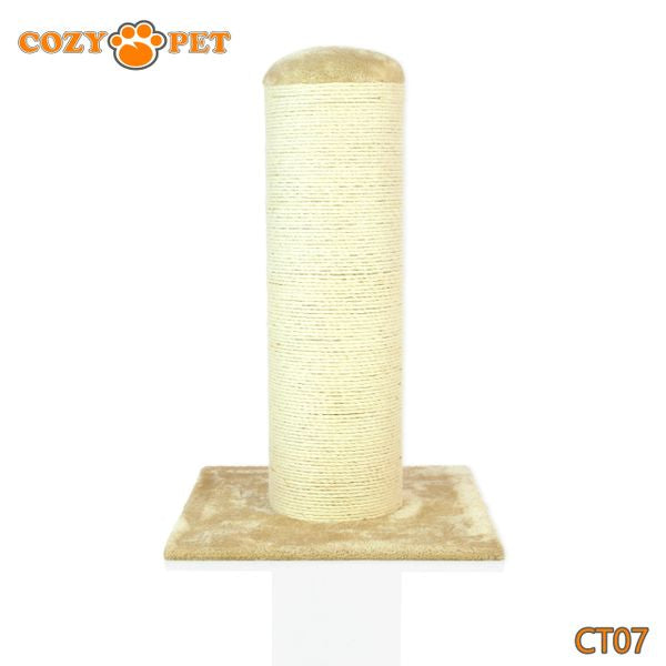 Cat Scratcher by Cozy Pet Deluxe Jumbo Scratching Post Cat Tree - CT07-Beige