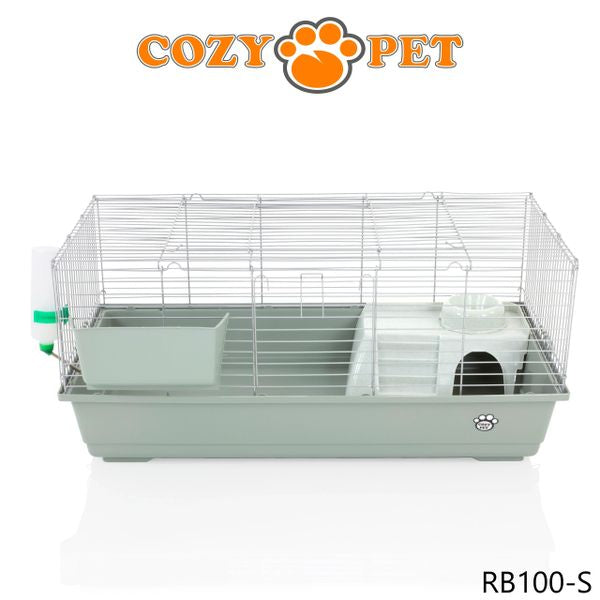 Rabbit Guinea Pig Indoor Cage by Cozy Pet 100cm for Rat, Chinchilla, Small Animals Hutch Model: RB100-S