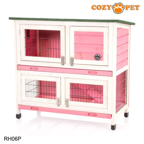 Rabbit Hutch 3ft by Cozy Pet - Pink - RH06P