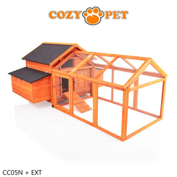 Chicken Coop with Extension Hen House Poultry Run Model CC05N + CC05N-Ext