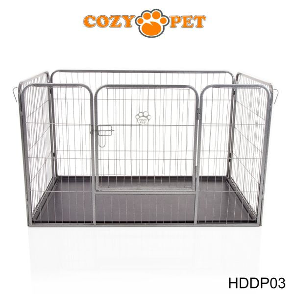 Heavy Duty Playpen with ABS Tray 75.5cm Tall by Cozy Pet Model HDDP03