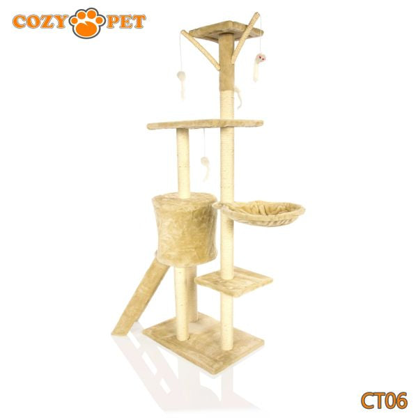 Cat Tree by Cozy Pet Deluxe Multi Level Cat Tree - CT06-Beige