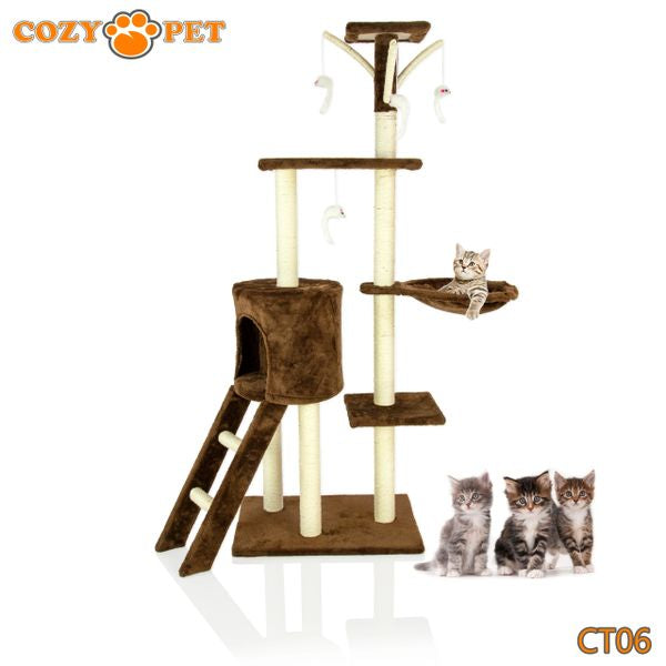 Cat Tree by Cozy Pet Deluxe Multi Level Cat Tree - CT06-Choc