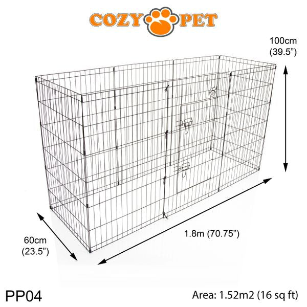 Playpen Puppy Rabbit by Cozy Pet - 100cm High - Model PP04 - RET - Customer Return 35% Discount.