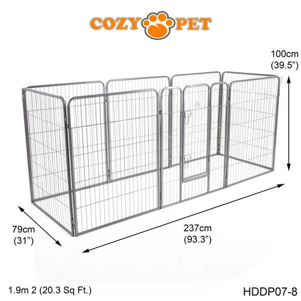 Heavy Duty Playpen 8-Sided 1m Tall by Cozy Pet Model HDDP07-8