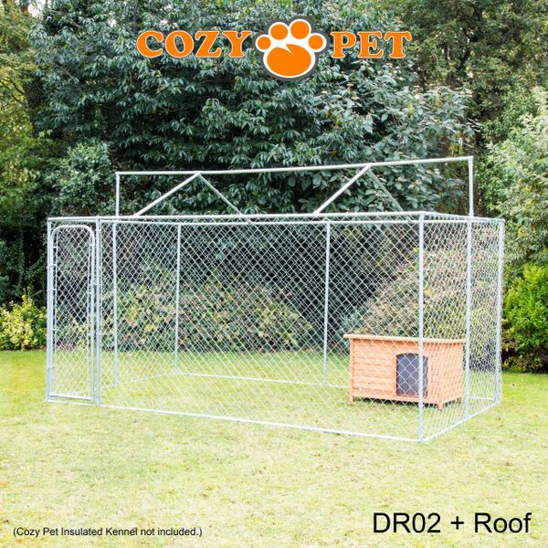 Dog Run by Cozy Pet with Roof 13ft x 7ft Model DR02 + Roof