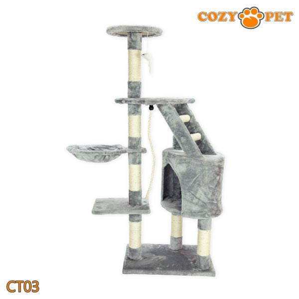 Cat Tree by Cozy Pet Deluxe Multi Level Cat Tree - CT03-Light Grey