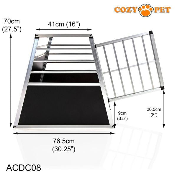 Aluminium Car Dog Cage by Cozy Pet Travel Puppy Crate Pet Carrier Transport NEW ACDC08