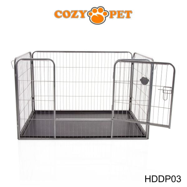 Heavy Duty Playpen with ABS Tray 75.5cm Tall by Cozy Pet Model HDDP03