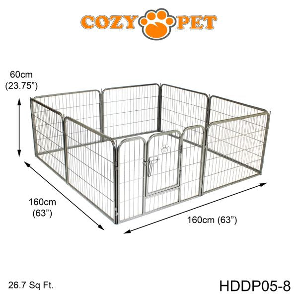 Heavy Duty Playpen 8-Sided 60cm Tall by Cozy Pet Model HDDP05-8